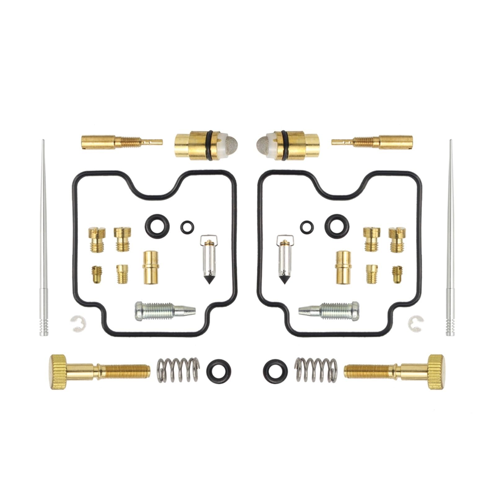 Vergaseranlagen 2 Set Vergaser Rebuild Reparatur Kit Für Raptor 660 Dual Carb 2001 2002 2003 2004 2005 YFM 660R Carb Motorvergaser von PUQWRIM