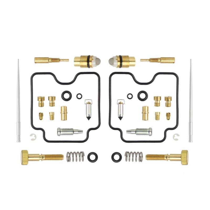 Vergaseranlagen 2 Set Vergaser Rebuild Reparatur Kit Für Raptor 660 Dual Carb 2001 2002 2003 2004 2005 YFM 660R Carb Motorvergaser von PUQWRIM