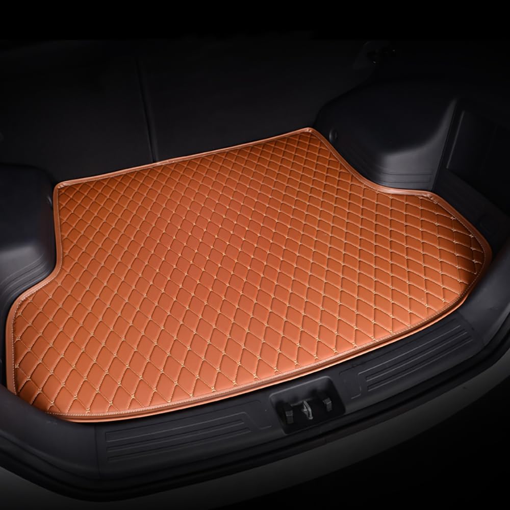 Auto Leder Kofferraumwanne,für UX Electric 2020-2023 Kofferraummatten Rutschfester Kratzfest Teppich schutzinnenraum Autozubehö, G/orange von PURDU