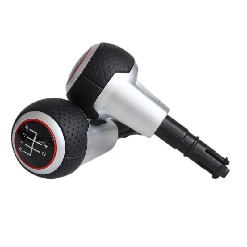 PUXJQ Für TT TTS A3 S3 A4 A6 Für Golf Für Passat 5/6 Geschwindigkeit Manuelle Schaltknauf Hebel Shifter Stick Handball(5 Speed with Hole) von PUXJQ