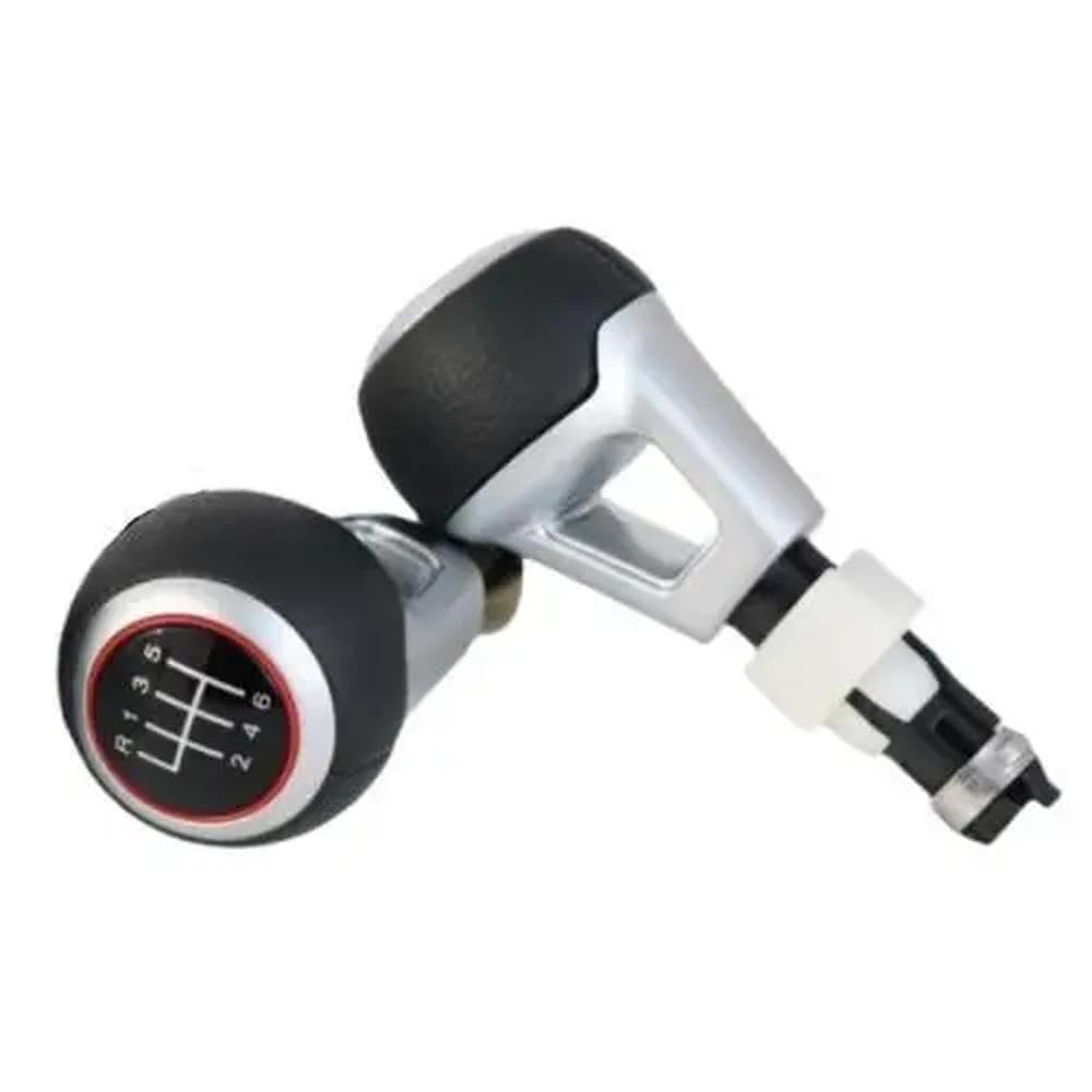 PUXJQ Für TT TTS A3 S3 A4 A6 Für Golf Für Passat 5/6 Geschwindigkeit Manuelle Schaltknauf Hebel Shifter Stick Handball(6 Speed no Hole) von PUXJQ