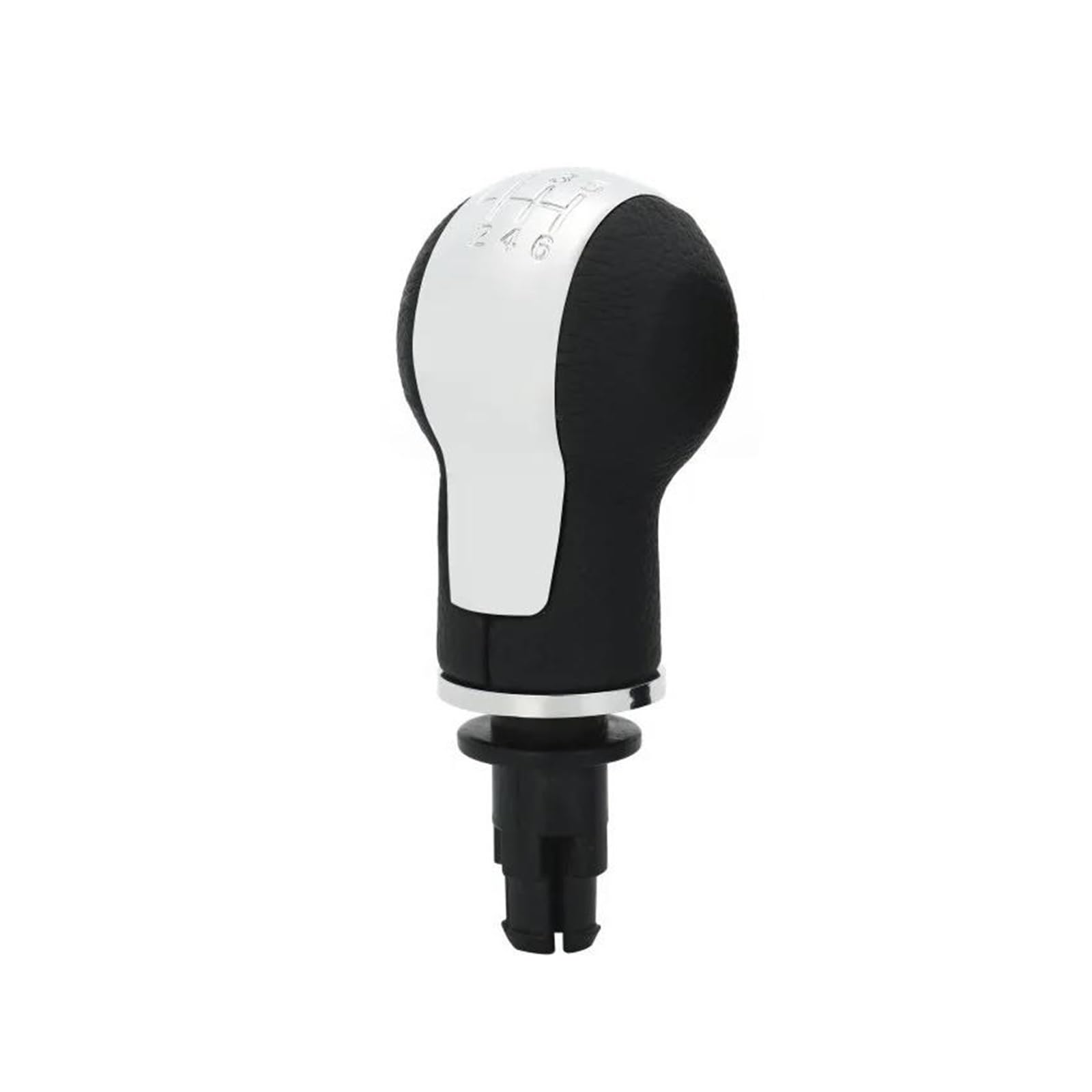 PUXJQ Schaltknauf Hebel Shifter 5 6 Geschwindigkeit ABS Handball Schwarz Für Seat Altea 2004-12 Für Leon II 2005-12 Für Toledo III(6 Speed) von PUXJQ