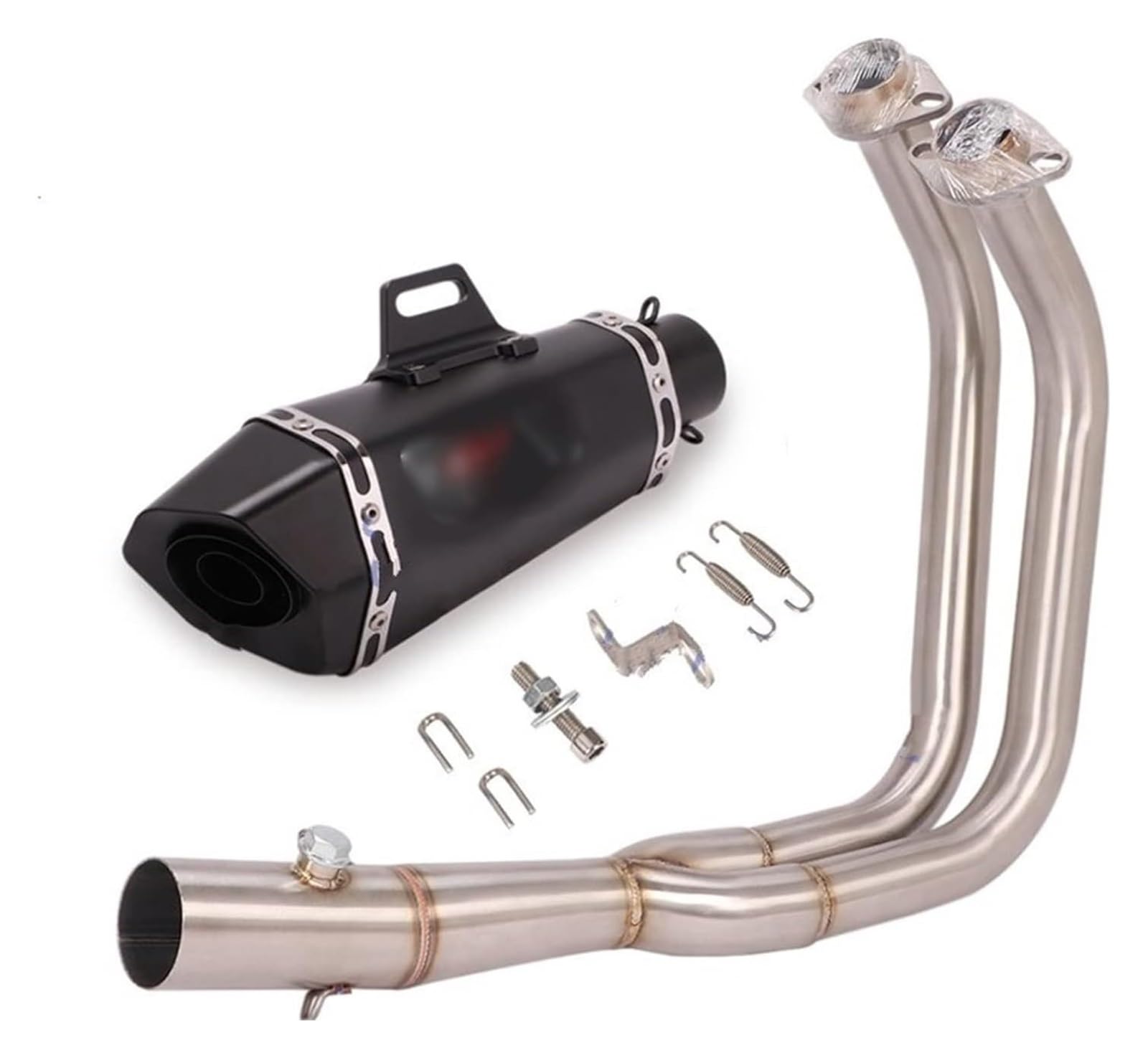 Auspuffrohr Für Kawa&saki für Vul&can S S650 650S VN650 EN650 Motorradauspuff Escape Full System Modify Front Link Pipe DB Killer Schalldämpfer Auspuffanlage Auspuff(2) von PVPTNTUVLD