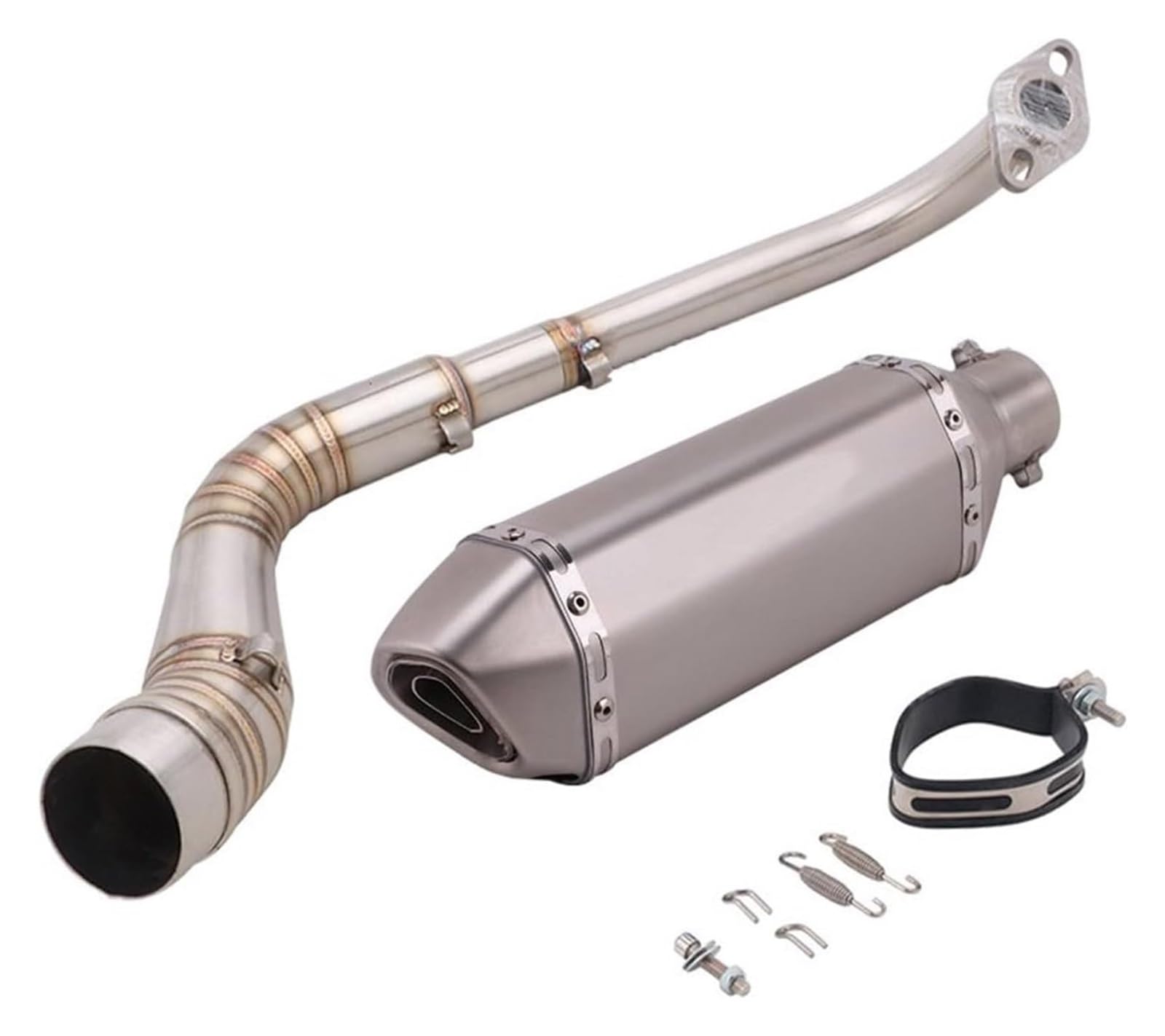 Auspuffrohr Für NMAX125 NMAX155 Slip-On-Vollsystem-Motorradauspuff Escape Modify Front Mid Link Pipe Mit Schalldämpfer DB Killer Auspuffanlage Auspuff(3) von PVPTNTUVLD