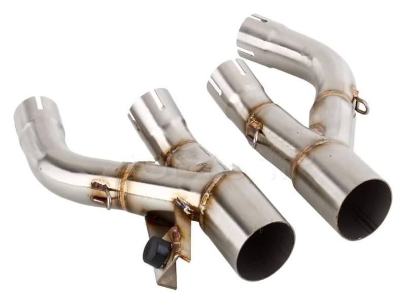 Auspuffrohr Für Y&amaha Für V-MAX Für VMAX 1200 VMAX1200 1984-2007 Motorradauspuff Schalldämpfer Mid Link Pipe Escape Slip-on Auspuffanlage Auspuff von PVPTNTUVLD