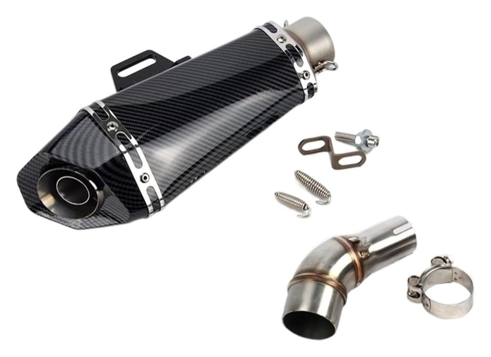 Auspuffrohr Für Y&amaha R3 YZF R25 250 300 Für MT03 51mm Slip-on Auspuff Mittelverbindungsrohr Schalldämpfer Escape Schalldämpfer System DB Killer Auspuffanlage Auspuff(1) von PVPTNTUVLD