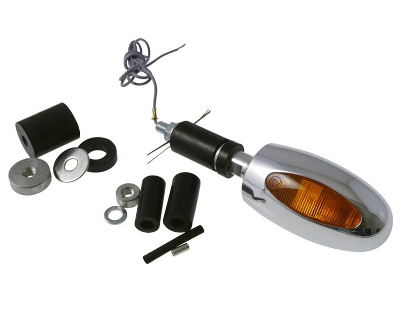 Lenkerendenblinker Kellermann BL 1000 Aluminium poliert, Motorrad von PW