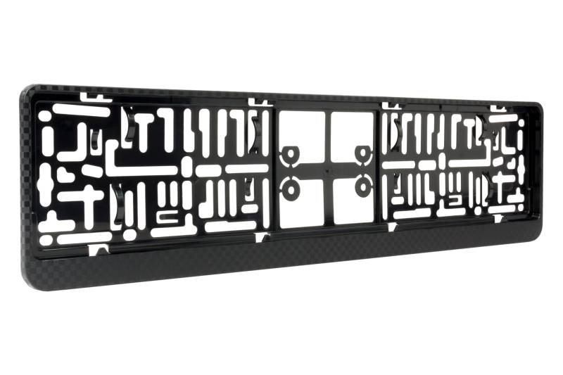 +PWR Car Parts Universal-Kennzeichenhalter aus Carbon. Hergestellt aus hochwertigem ABS. Robust und langlebig. 53 * 14 cm. von +PWR Car Parts