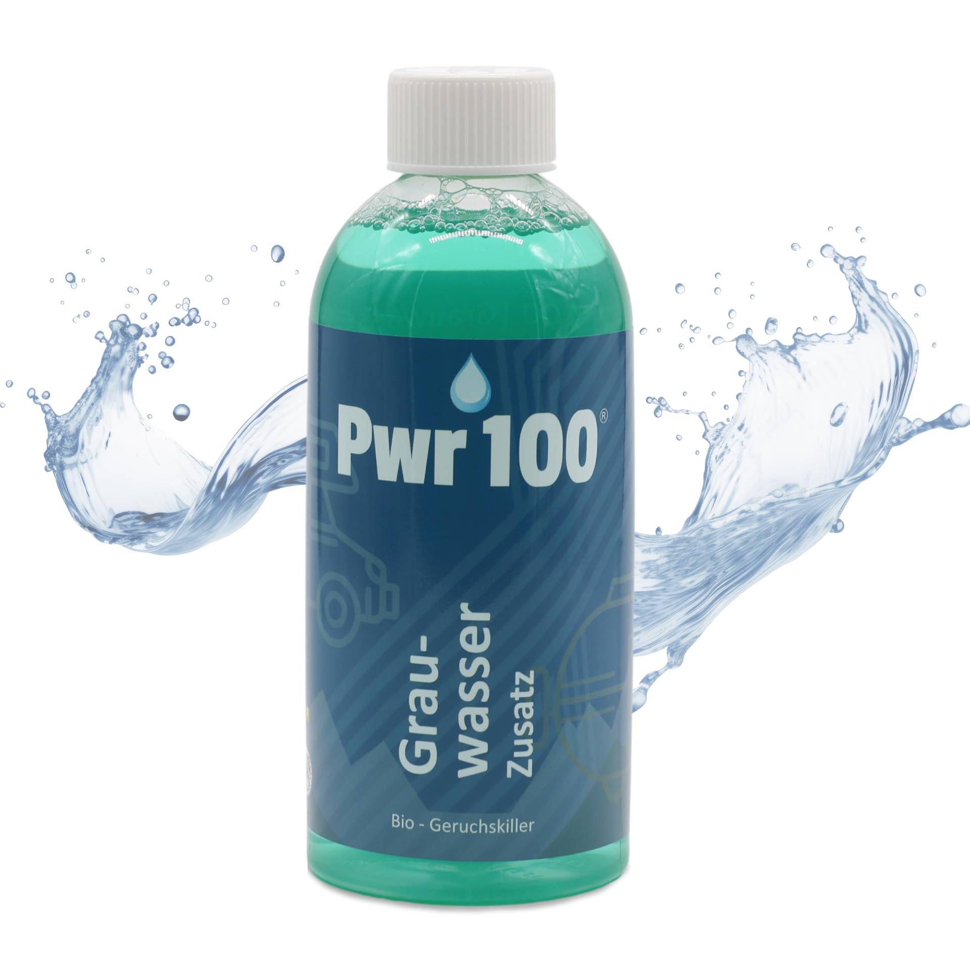 Pwr 100 GRAUWASSER-ZUSATZ | Geruch entfernen statt überdecken, in Tank und Leitung vom Wohnwagen/Wohnmobil. Mikrobiologisch. Verträglich mit Allen Materialien und biologisch abbaubar. von PWR100