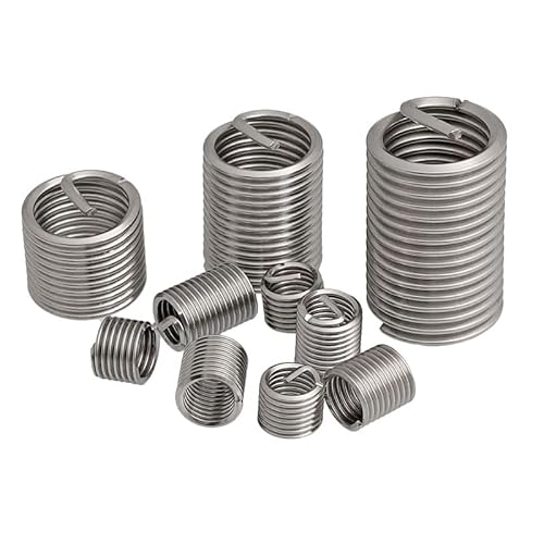 Gewinde-Reparatur-Einsatz, Gewindereparatureinsatz M3 M4 M5 M6 M8 M10 Spiralschraube Spiraldrahthülse Edelstahl 304 Gewindeeinsätze(1.5D,M3 x 0.5 (50pcs)) von PXAMORTEL