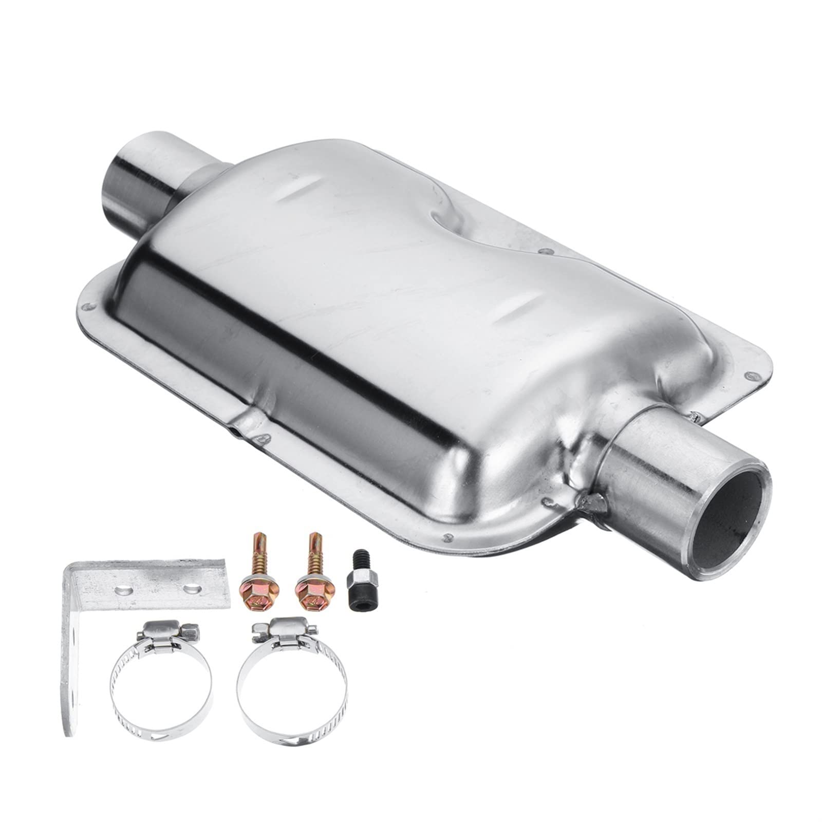 PXQPYMATX 24mm Auto Air Diesel Standheizung Auspuff Schalldämpfer Edelstahl passend for Webasto passend for Eberspacher Heizungsteile und Zubehör(1set) von PXQPYMATX