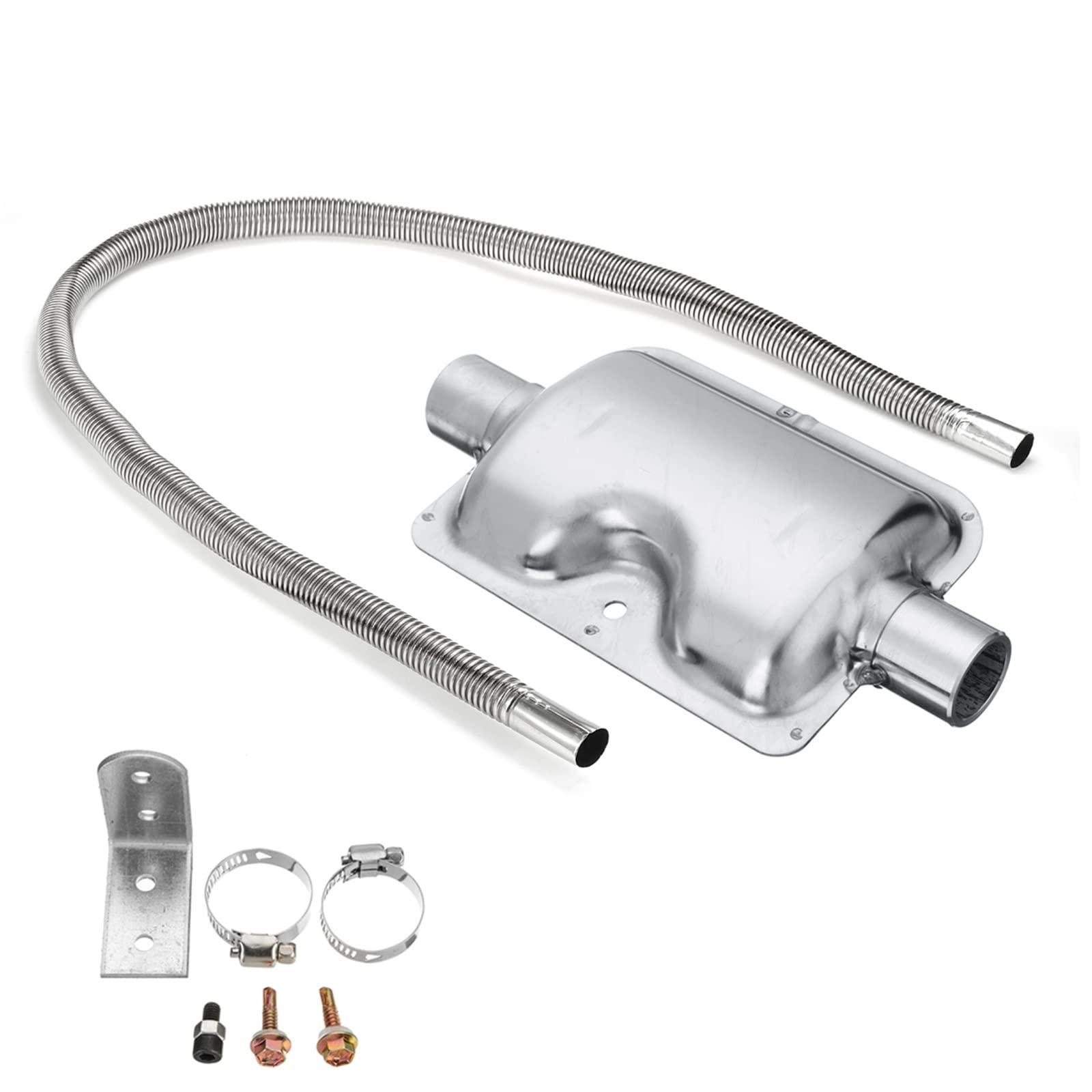 PXQPYMATX 60 cm Luft Diesel Standheizung Auspuffrohr for Schalldämpfer Schalldämpfer Edelstahl Gasentlüftung Kraftstofftank Schlauchrohr Heizungsteile und Zubehör(2sets) von PXQPYMATX