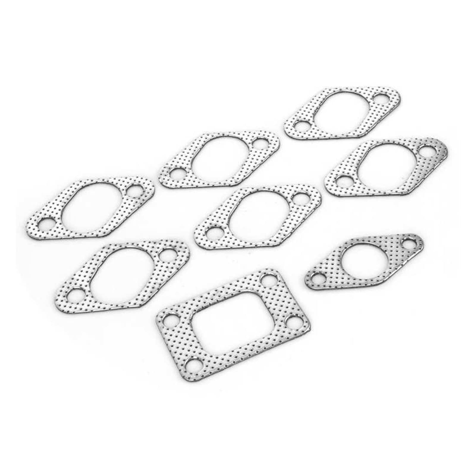 PXQPYMATX 8 stücke Auspuff-Verteiler-Dichtungs-Set Abgasdichtung Autozubehör kompatibel for Nissan Kompatibel for Skyline R32 RB20DET / R33 RB25DET Auspuffdichtung von PXQPYMATX