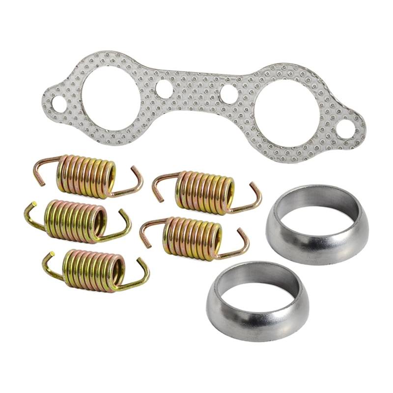 PXQPYMATX Auspuffrohrdichtung Federkit Abgasrohr Reparatur und Rekonstruktion for Polaris 600 700 3610047 kompatibel Auspuffdichtung von PXQPYMATX