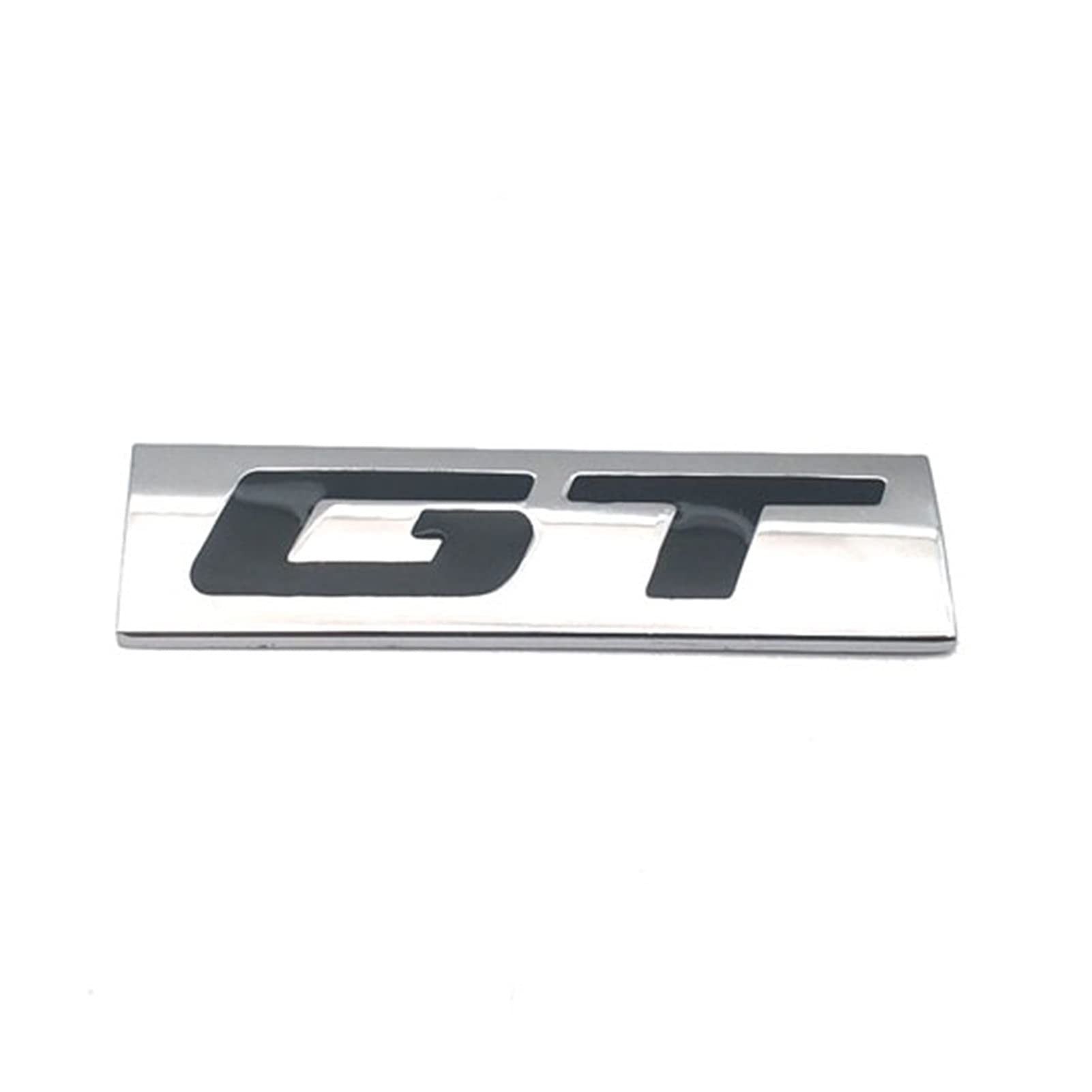 PXQPYMATX Auto Styling Metal. Gt Logo Emblem Aufkleber Abzeichen Autoaufkleber Kompatibel for Mustang Abzeichen Aufkleber(Silver With B) von PXQPYMATX