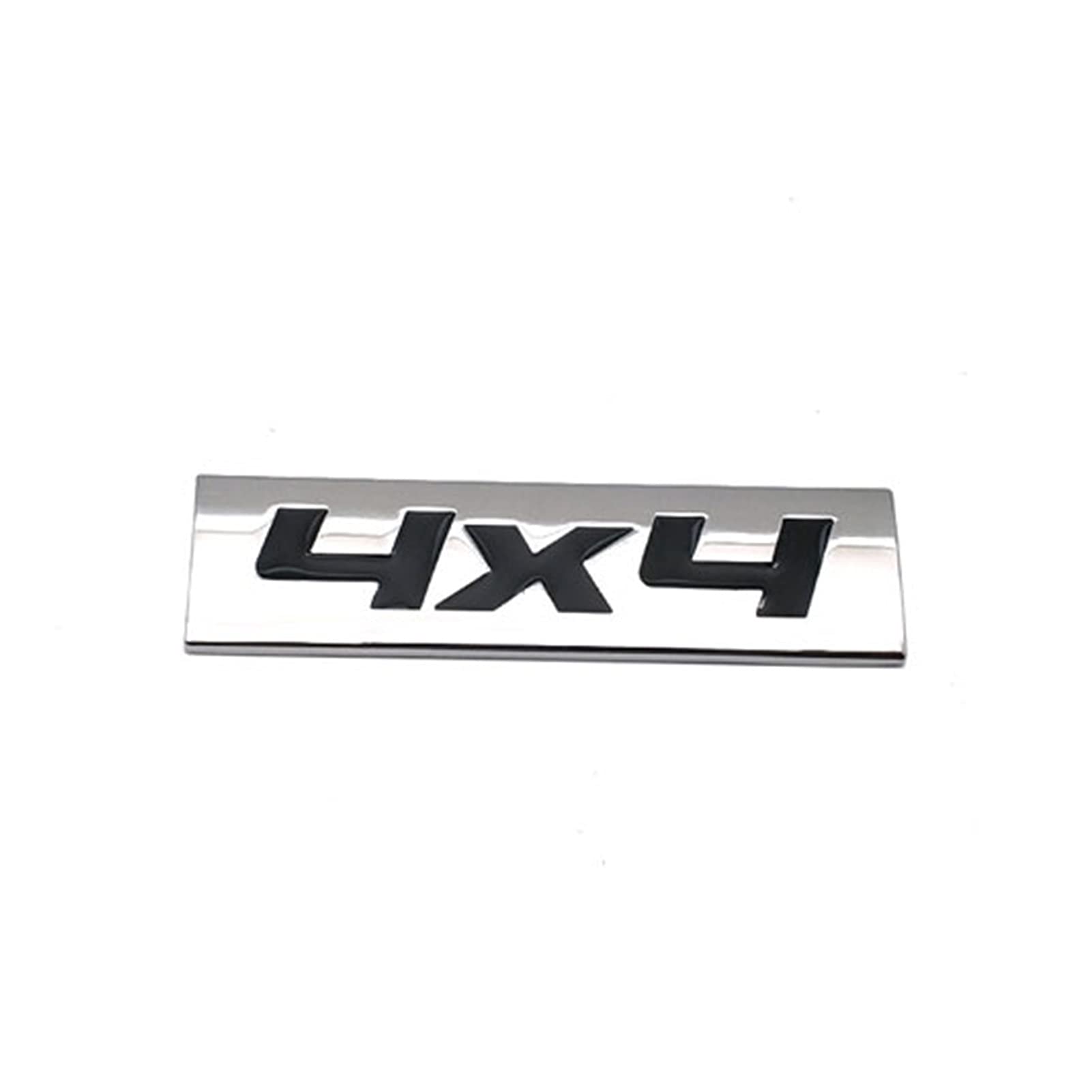 PXQPYMATX Auto Styling Metall 4x4 Logo Emblem Aufkleber Allradantrieb Seite Abzeichen Off Road Aufkleber Autozubehör Abzeichen Aufkleber(Silver With B) von PXQPYMATX