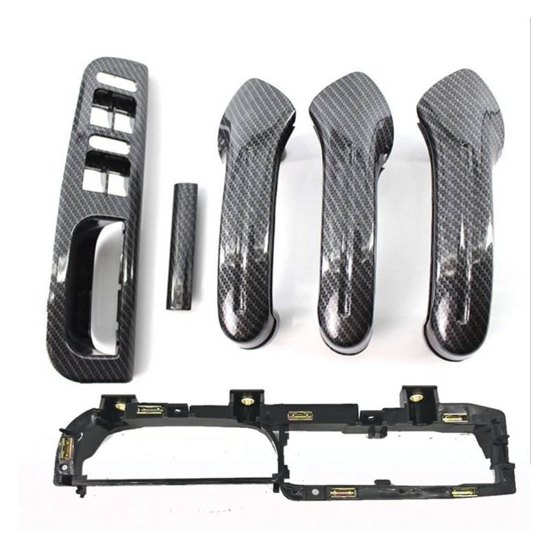 PXQPYMATX Kohlefaserart Innenraumgriff Griff innerhalb Türgriff Tür Armlehne 1999-2004 Fit for Volkswagen Fit for Bora Fit for Golf 4 Fit for Mk4. Fit for Jet TA Innentürgriff von PXQPYMATX