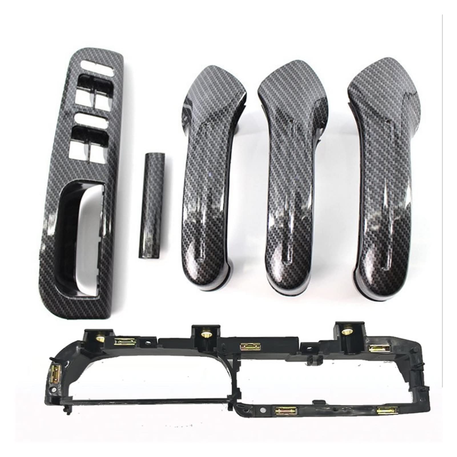 PXQPYMATX Kohlefaserstil Innenraumgriff Griff innerhalb Türgriff Tür Armlehne for: 1999-2004 Fit for Volkswagen Fit for Bora Fit for Golf 4 Mk4. Fit for Jet TA Innentürgriff von PXQPYMATX