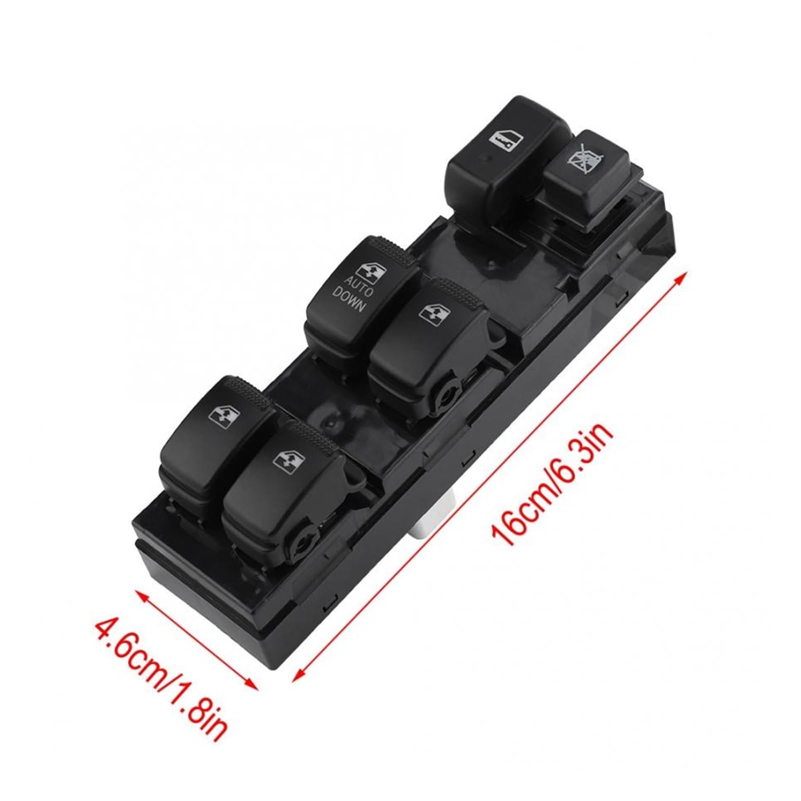 PXQPYMATX Leistungs-Master-Fenster-Steuerschalter-Knopf-Schalter-Schalter for Hyundai kompatibel for Tucson 2004 2005 2006 2007 2007 2009 2010 93570-2E000 Schalter und Relais von PXQPYMATX