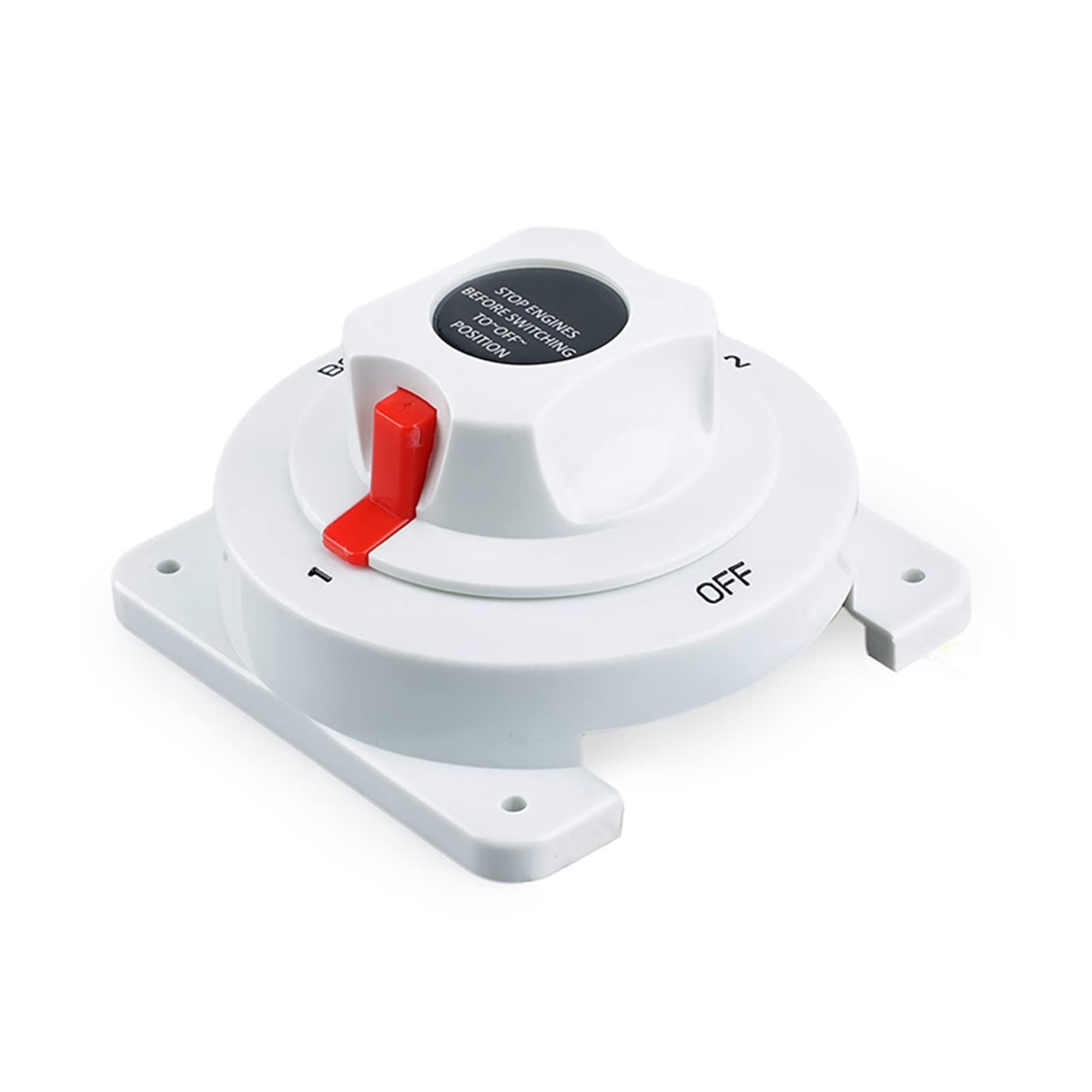 PXQPYMATX Weiße Verteilung Marine Boot Batterieschalter Marine Dual Battery Selector Switch Kompatibel for dem Boot Rv. Motor YC101589. Schalter und Relais von PXQPYMATX