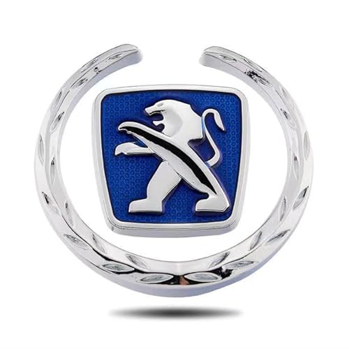 Auto Emblem für Peugeot 107 3-Door 2008-2012, Abzeichen Logo Aufkleber 3D Badge Kühlergrill Embleme Kofferraum Heckklappe Buchstaben Logo Abziehbilder Auto Dekoration Zubehör,A von PYANL