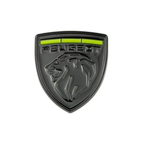 Auto Emblem für Peugeot 107 3-Door 2008-2012, Abzeichen Logo Aufkleber 3D Badge Kühlergrill Embleme Kofferraum Heckklappe Buchstaben Logo Abziehbilder Auto Dekoration Zubehör,L von PYANL