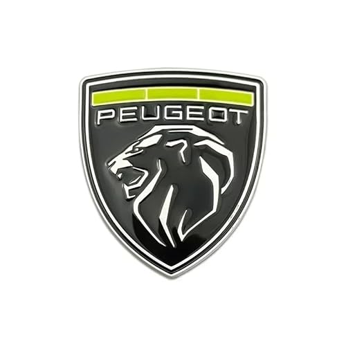 Auto Emblem für Peugeot 107 3-Door 2012-2014, Abzeichen Logo Aufkleber 3D Badge Kühlergrill Embleme Kofferraum Heckklappe Buchstaben Logo Abziehbilder Auto Dekoration Zubehör,M von PYANL