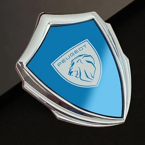 Auto Emblem für Peugeot 107 3-door 2012-2014, Abzeichen Logo Aufkleber 3D Badge Kühlergrill Embleme Kofferraum Heckklappe Buchstaben Logo Abziehbilder Auto Dekoration Zubehör,F von PYANL