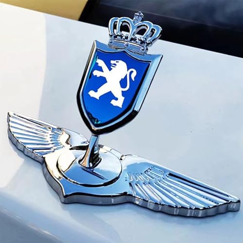 Auto Emblem für Peugeot 207 CC 2009-2015, Abzeichen Logo Aufkleber 3D Badge Kühlergrill Embleme Kofferraum Heckklappe Buchstaben Logo Abziehbilder Auto Dekoration Zubehör,D von PYANL
