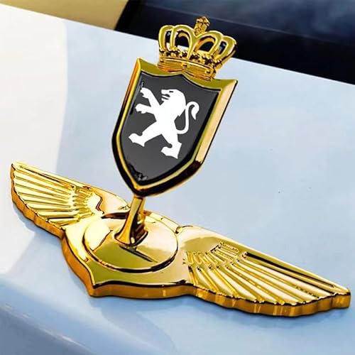 Auto Emblem für Peugeot 508 RXH 2014-2018, Abzeichen Logo Aufkleber 3D Badge Kühlergrill Embleme Kofferraum Heckklappe Buchstaben Logo Abziehbilder Auto Dekoration Zubehör,B von PYANL