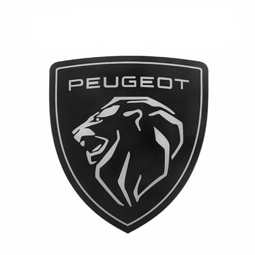 Auto Emblem für Peugeot e-LEGEND Concept 2018-2018, Abzeichen Logo Aufkleber 3D Badge Kühlergrill Embleme Kofferraum Heckklappe Buchstaben Logo Abziehbilder Auto Dekoration Zubehör,Front von PYANL