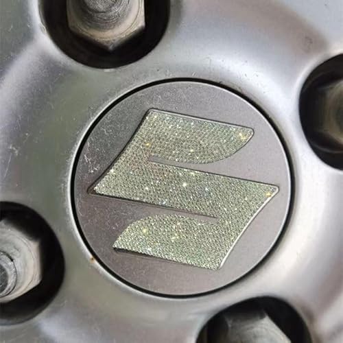 Auto Emblem für Suzuki Jimny 2012-2018, Abzeichen Logo Aufkleber 3D Badge Kühlergrill Embleme Kofferraum Heckklappe Buchstaben Logo Abziehbilder Auto Dekoration Zubehör,Hubcap Emblems von PYANL