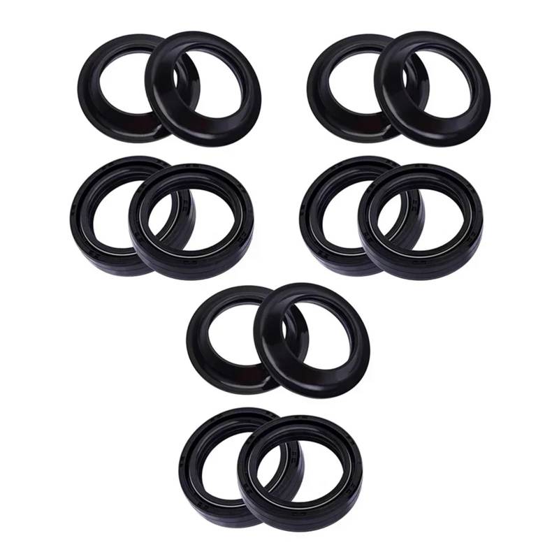 35x48x11 Motorrad Gabel Dämpfer Öl Dichtung 35 48 Staub Abdeckung for XLS1000 XLH1100 1000 XLH 1100(6pcs seal 6pcs cover) von PYROSUN