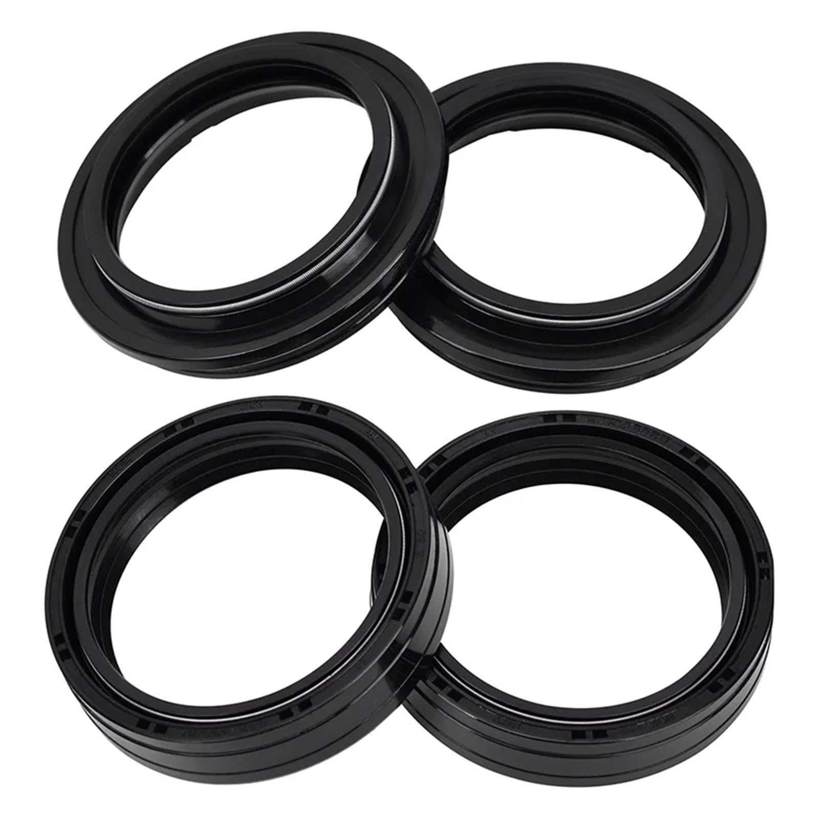 37x47x11 Dual Frühling Öl Dichtung for Motorrad Vorderrad Gabel Staub Abdeckung Öl Dichtung for R 1200 GS R 1200(2 pcs dust 2 pcs oil) von PYROSUN