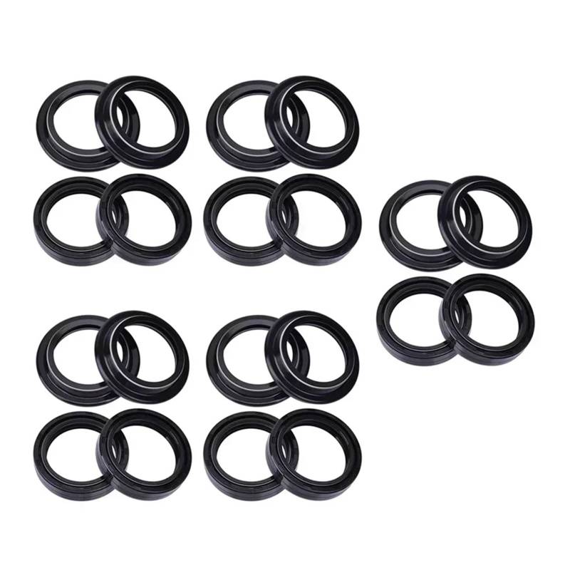 41x53x8 41 * 53 * 8 Motorrad Vorne Stoßdämpfer Gabel Dämpfer Öl Dichtung 41 53 Staub Abdeckung Lip for 800 2015-2017(10pc seal 10pc cover) von PYROSUN