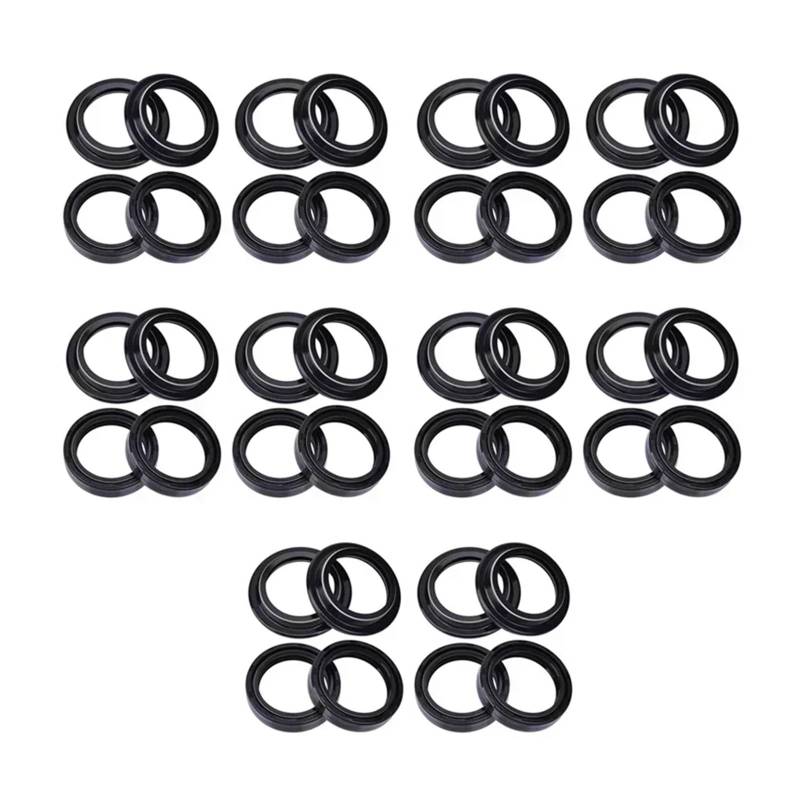 41x53x8 41 * 53 Motorrad Vorne Stoßdämpfer Gabel Dämpfer Öl Dichtung 41 53 Staub Abdeckung Lip for t100 2005-2017 16 T2047115(20pc seal 20pc cover) von PYROSUN