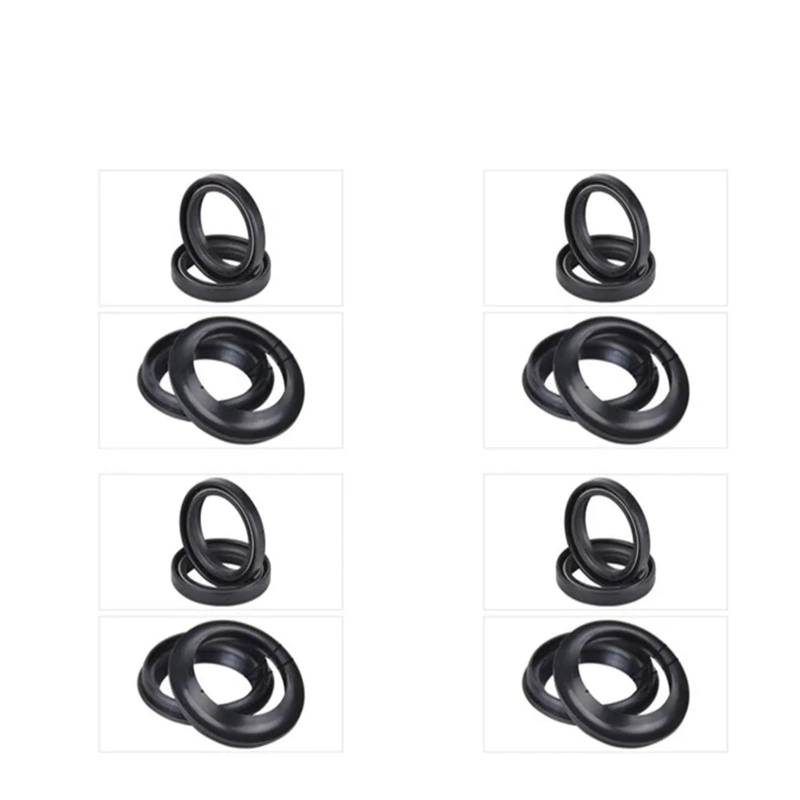 41x53x8 Motorrad Gabel Öl Dichtung Staub Dichtung for MT07 MT09 XVS1100 MT-09 YZF-R1 R6 FZR1000 XV1700 XV950 FZR600R FZS600(4 set) von PYROSUN