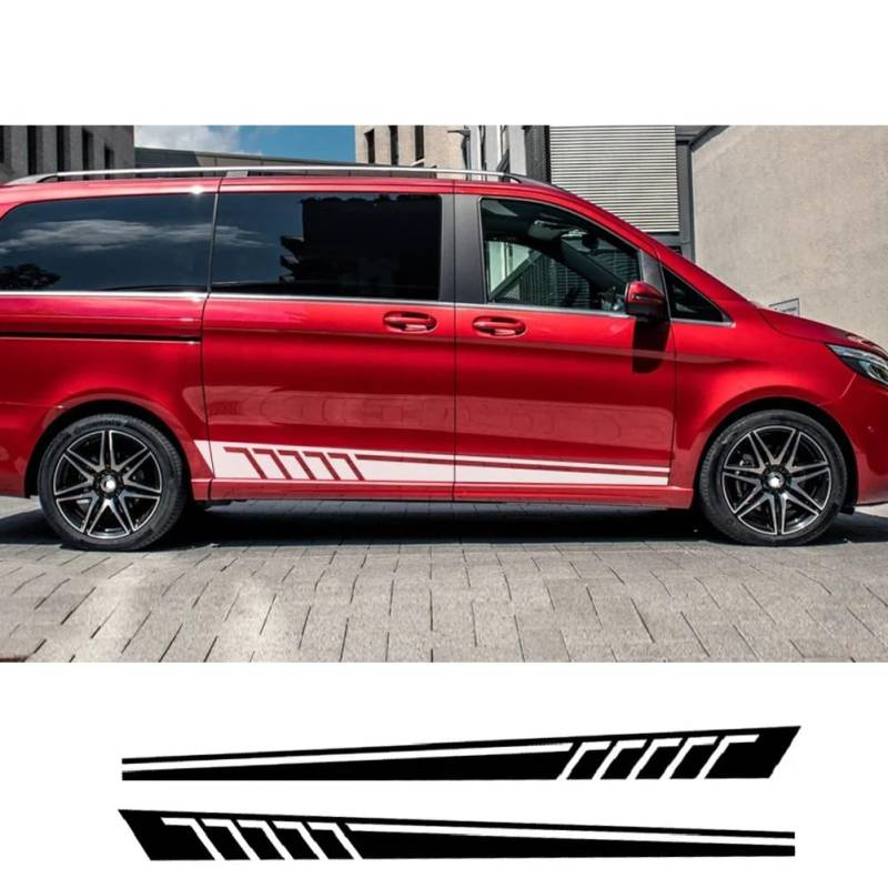 Auto-Seitentüraufkleber, für B=ENZ Vito V-Klasse W447 V260 Viano WV639 Fahrzeug-Vinyldekor Aufkleber Auto-Tuning-Zubehör von PYROSUN