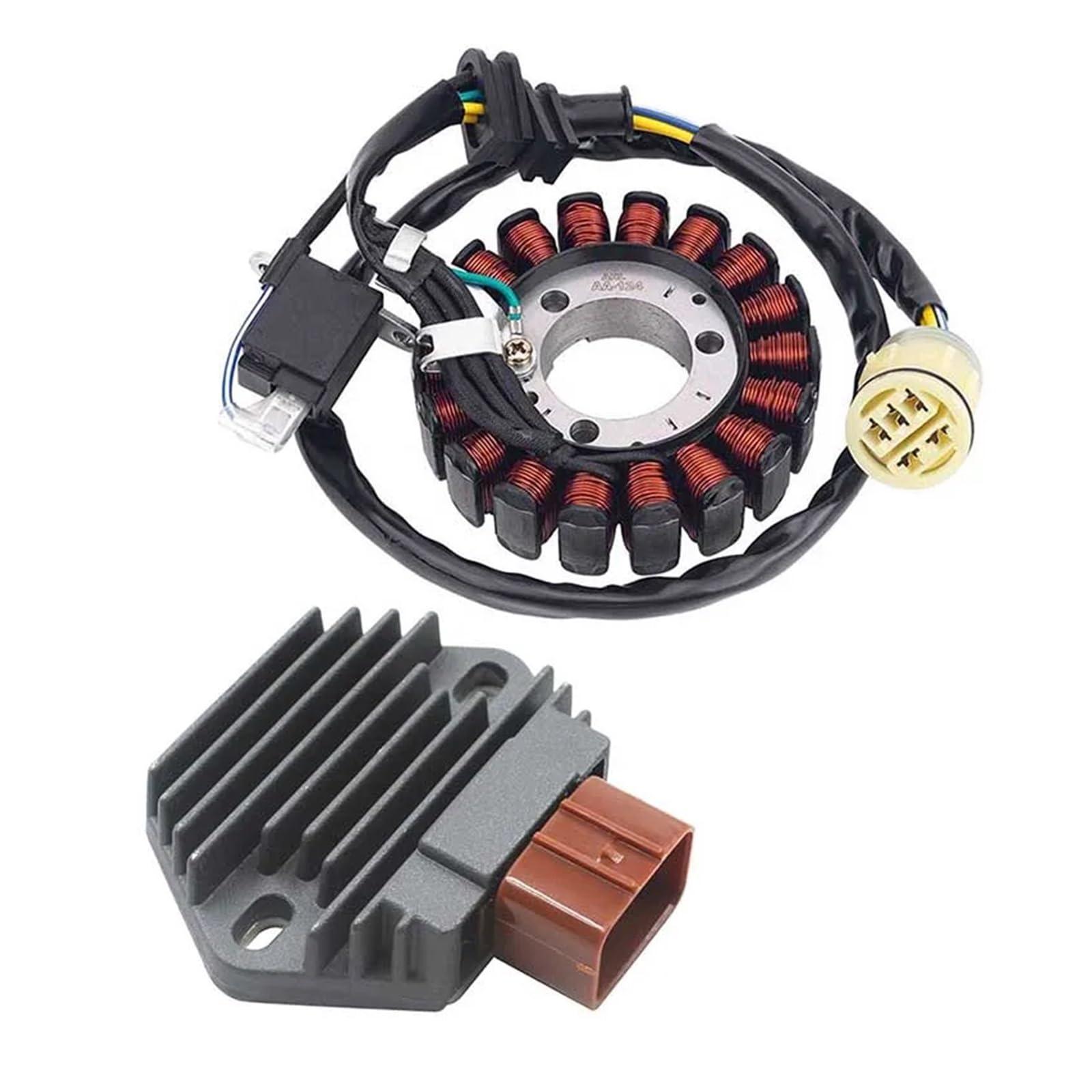 Motorrad Generator Stator Spule & Gleichrichter for TRX350FE Rancher 4x4 ES ATV 2001-2006 31120-HN5-M01 TRX350 TRX 350(1 Set) von PYROSUN