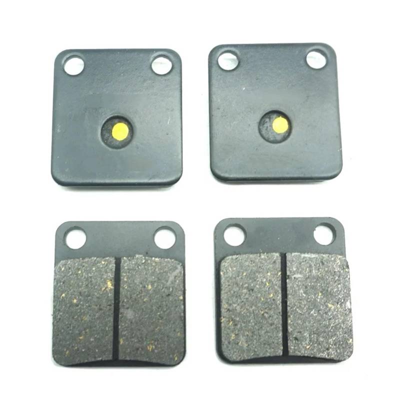 Motorrad Vorne Hinten Bremsbeläge for YFM400FA 2000-2001 2004 YFM400FA Big Bear/Kodiak 400 4x4 2005-2006 YFM 400FA ATV(2 X Front Brake Pads) von PYROSUN