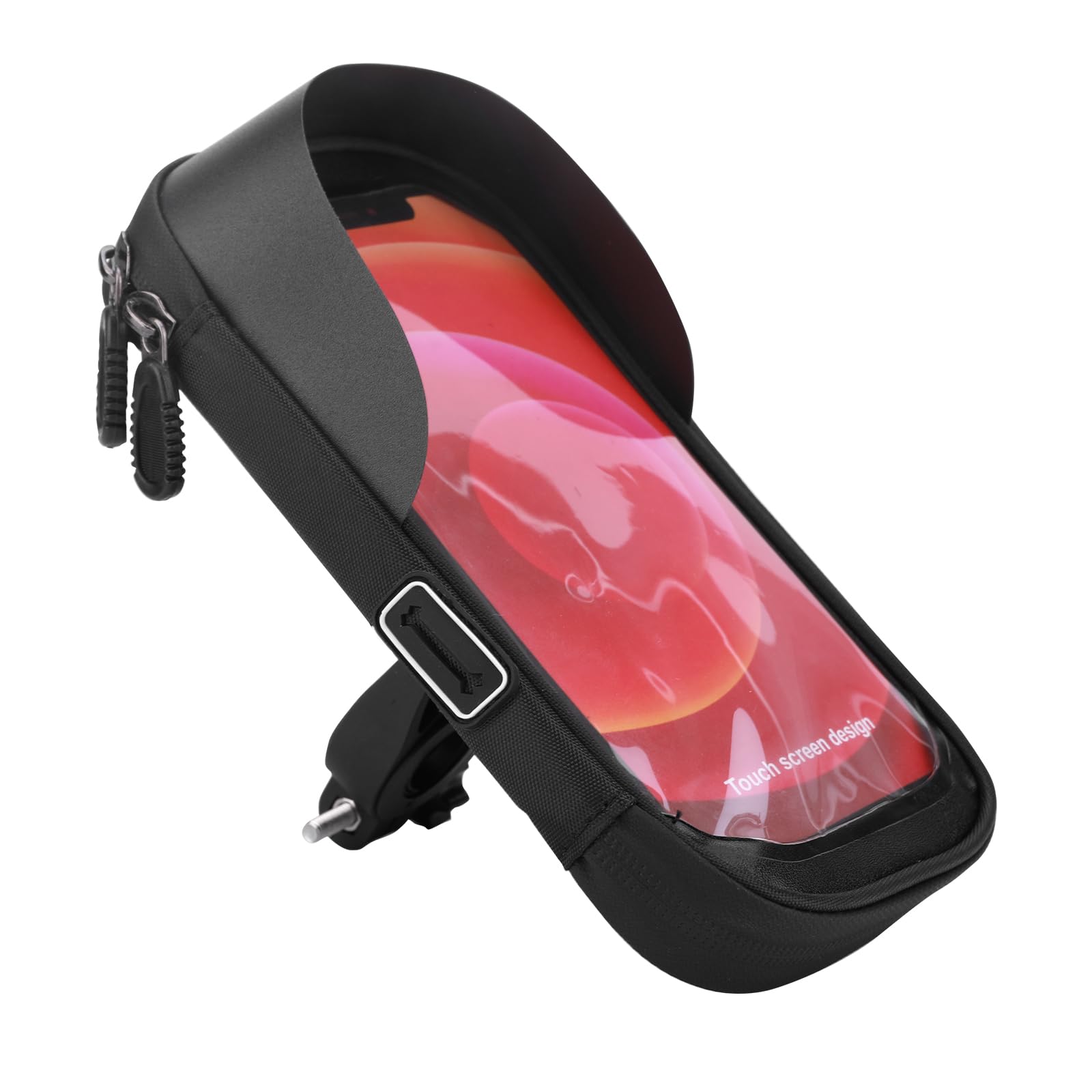 PZJFH Fahrradtasche,wasserdichte Lenkertasche Fahrrad Kann Um 360 Grad Gedreht Werden,Fahrradtaschenrahmen mit Mehreren Fächern und 0.3mm TPU Touchscreen,für 4,5~6,4 Zoll Handys von PZJFH