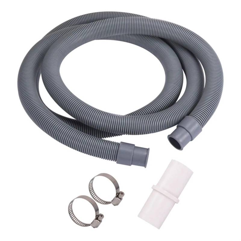 Drain Hose,Washing Machine Hose, Waschmaschinenschlauch, 100 cm, universeller Waschmaschinen- und Geschirrspüler-Ablaufschlauch, Verlängerungsrohr-Verbindungsklemmen-Set, U-förmiger Abflussrohrhalte von PZOFERLIN