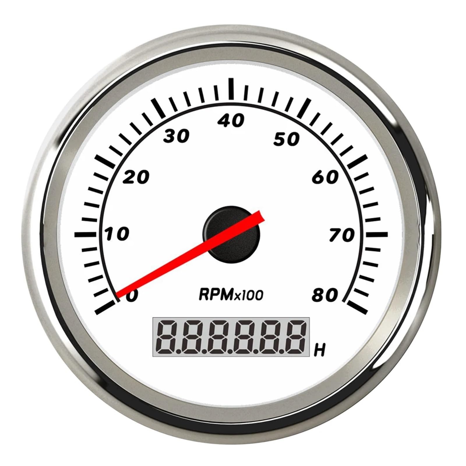 Kilometerzähler Tachometer 3K/4K/6K/7K/8K Drehzahlmesser Drehzahlmesser Für Diesel Benzin Auto Boot Gauge 9~32V Tacometro Digitale Drehzahl Passend Für Yam&aha von PZUBGUHT