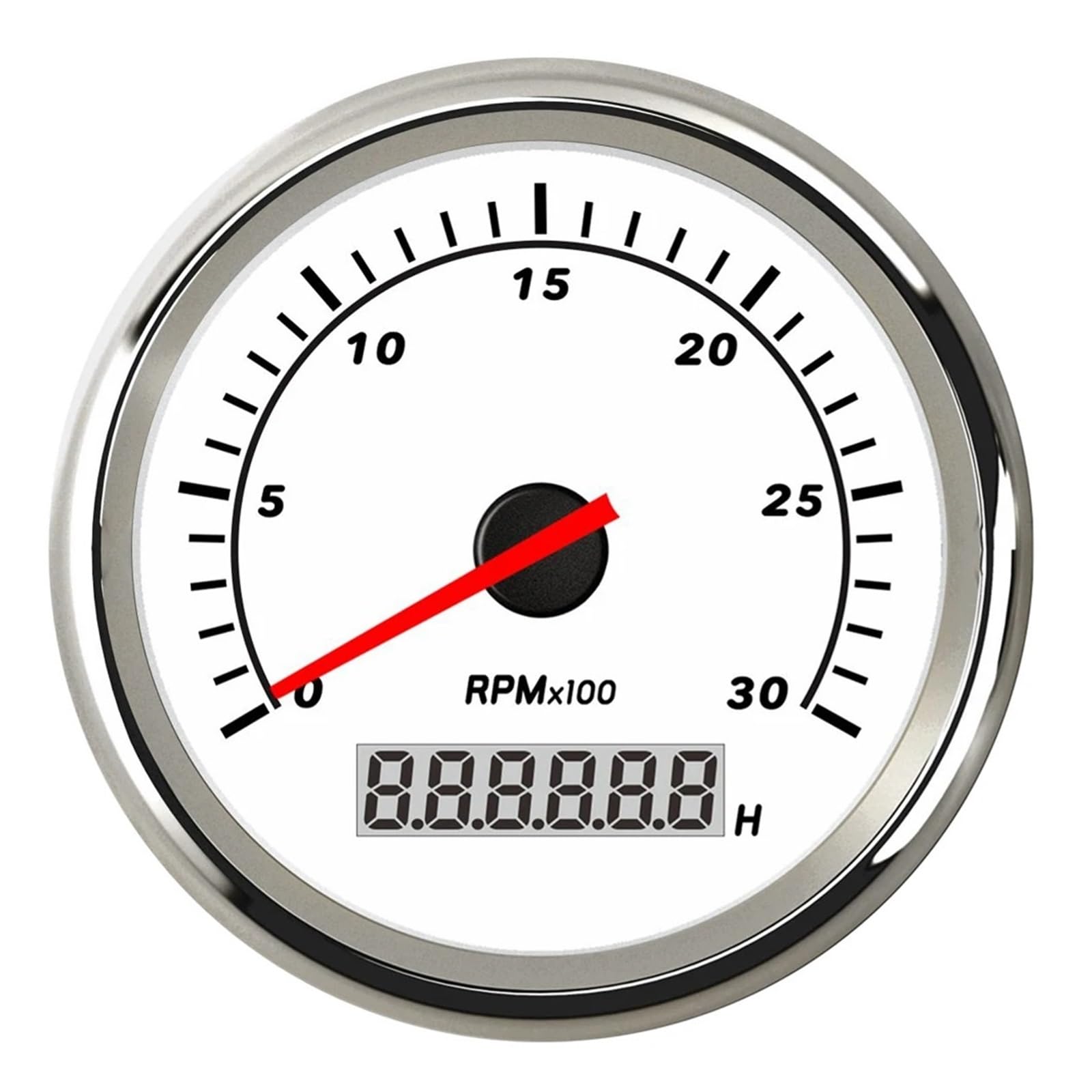 Kilometerzähler Tachometer 3K/4K/6K/7K/8K Drehzahlmesser Drehzahlmesser Für Diesel Benzin Auto Boot Gauge 9~32V Tacometro Digitale Drehzahl Passend Für Yam&aha von PZUBGUHT