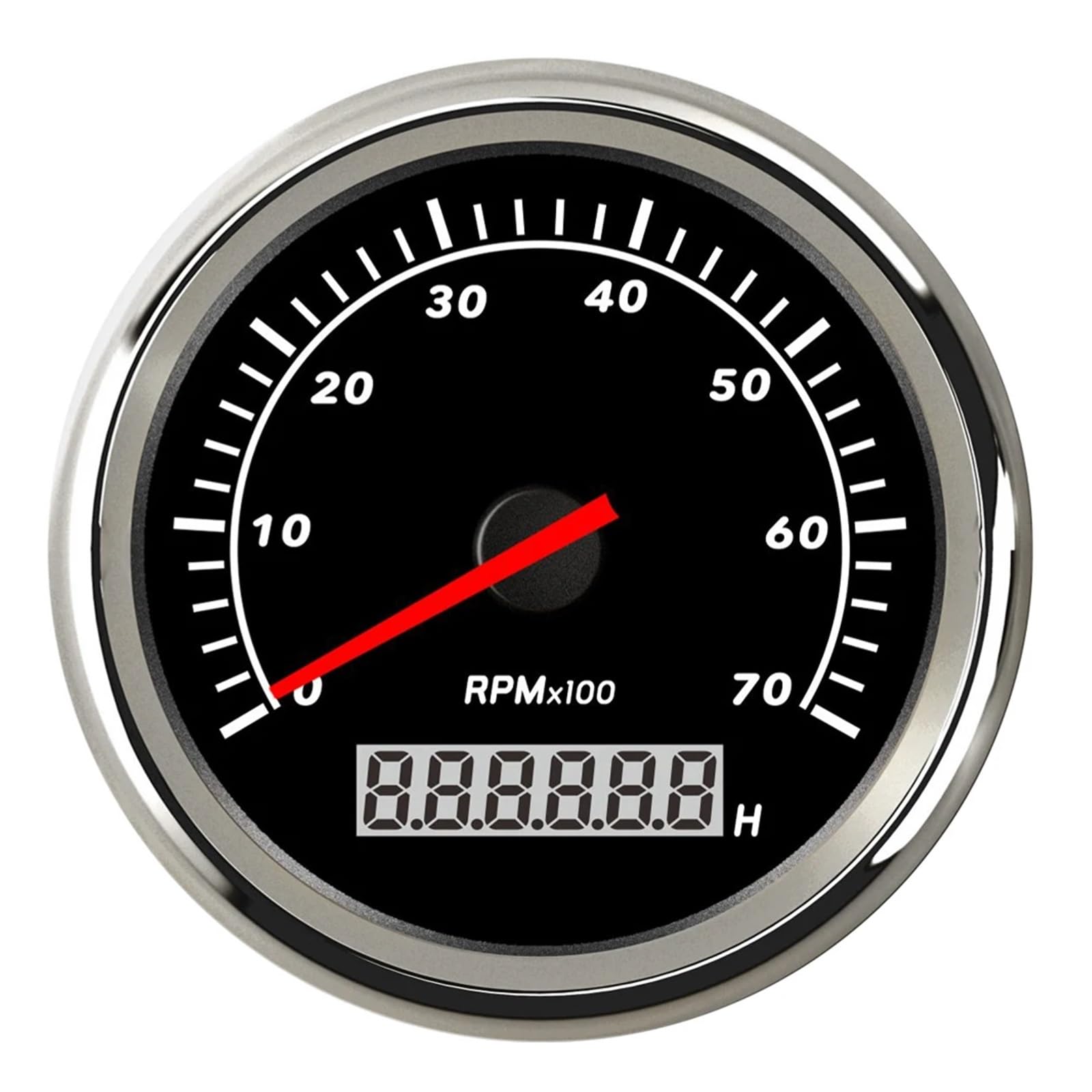 Kilometerzähler Tachometer 3K/4K/6K/7K/8K Drehzahlmesser Drehzahlmesser Für Diesel Benzin Auto Boot Gauge 9~32V Tacometro Digitale Drehzahl Passend Für Yam&aha von PZUBGUHT