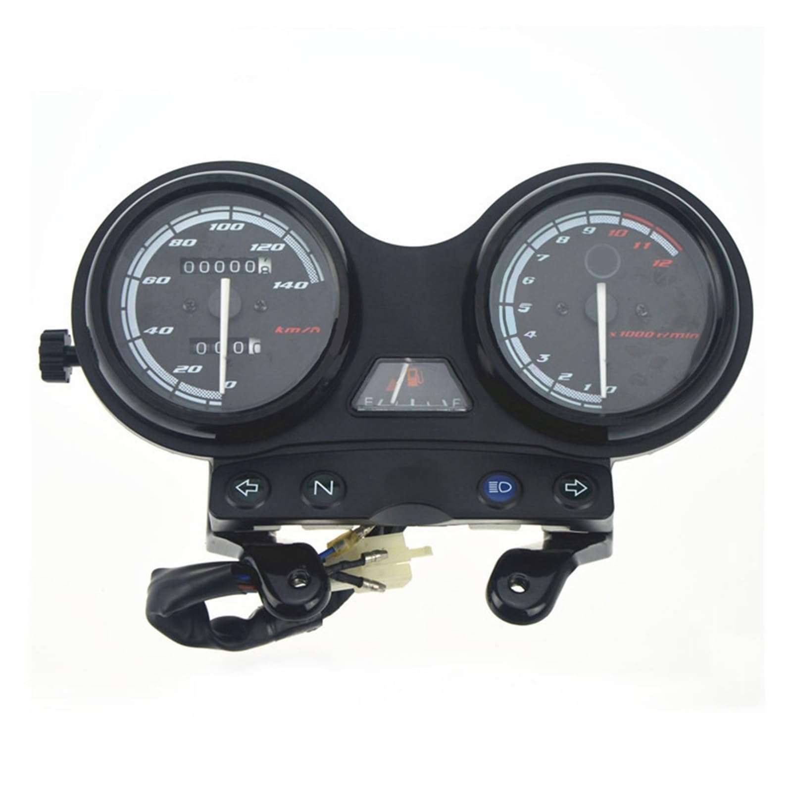 Kilometerzähler Tachometer Drehzahlmesser Motorrad Tachometer DC12V für Yam&aha YBR125 YBR 125 2005-2009 Moto Kilometerzähler Gauge Tach Instrument von PZUBGUHT