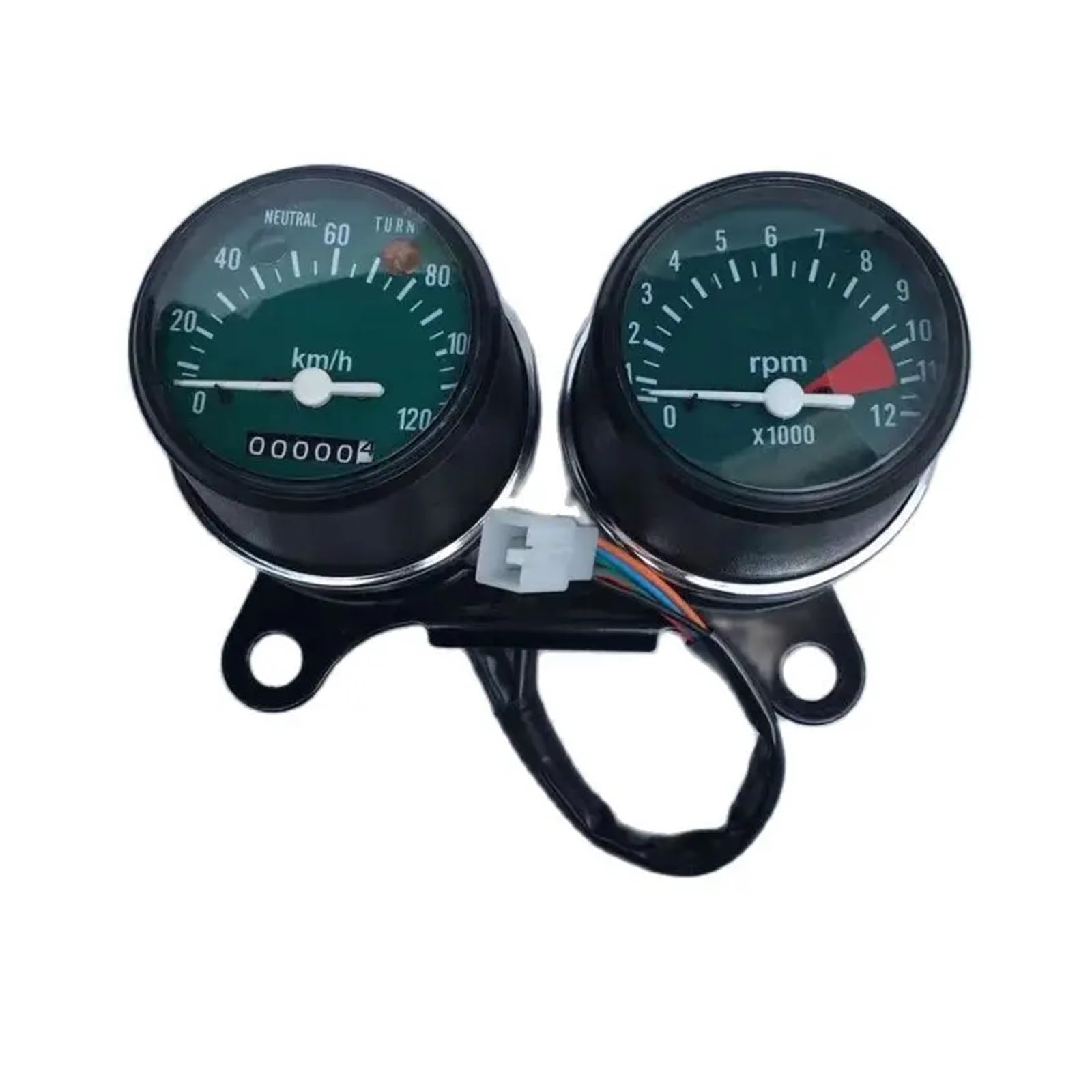 Kilometerzähler Tachometer FÜR Hon&da FÜR Suzuki Cg125 Motorrad Meter Montage Instrument Geändert Kilometerzähler Drehzahlmesser Doppel Tacho von PZUBGUHT