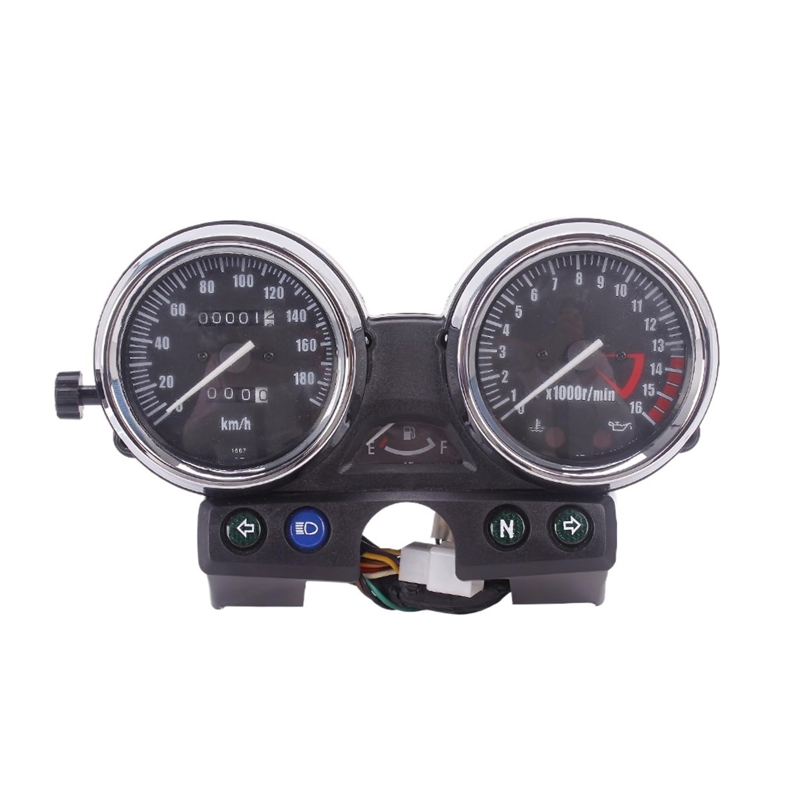 Kilometerzähler Tachometer Instrumenteneinheit Messgeräte Tacho Cluster Tachometer Kilometerzähler Drehzahlmesser Für Kawasaki ZR250 Balius ZRX400 ZRX 750 1100 1200 von PZUBGUHT