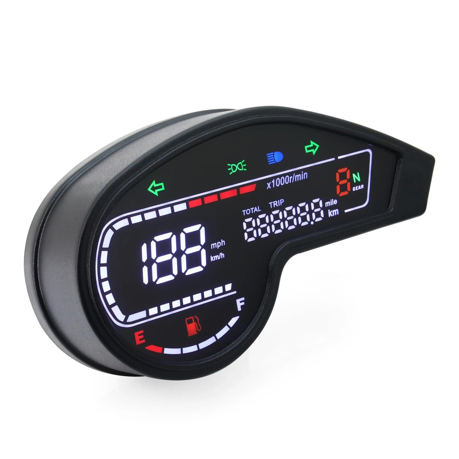 Kilometerzähler Tachometer Motorrad Dashboard Für Hon&da NXR150 NXR125 Bros 2003-2014 CRV Digital Kilometerzähler Tachometer XR150 GY200 von PZUBGUHT