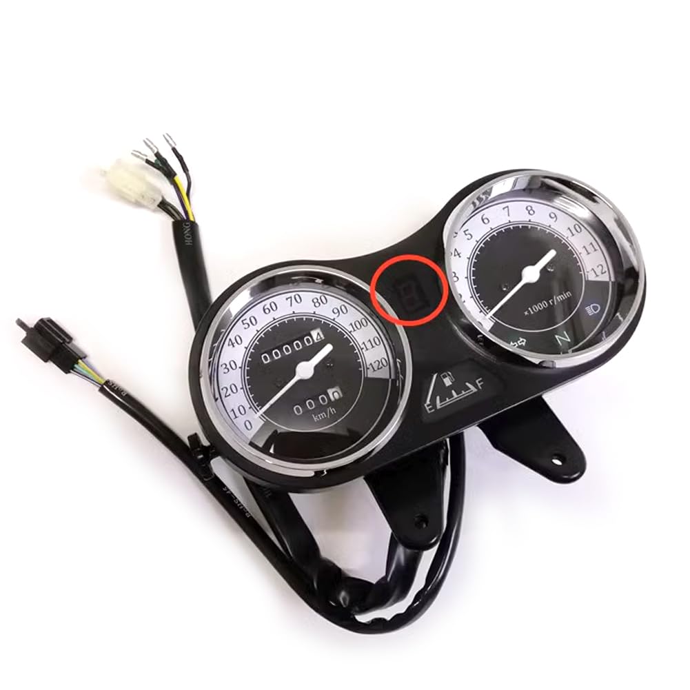 Kilometerzähler Tachometer Motorrad Instrument Tachometer Tachometer Für Yam&aha YBR125 JYM125-3F JYM125 YB125SP Geschwindigkeit Meter Uhr von PZUBGUHT